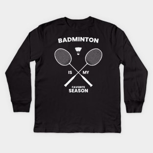 badminton Kids Long Sleeve T-Shirt